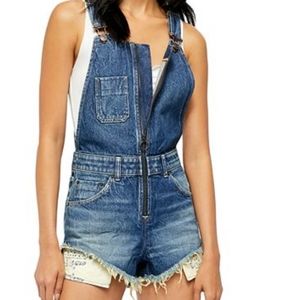 Sunkissed Denim Short Overalls